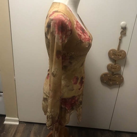 Jessa & Lisa asymmetrical spring/summer sheer dress - Picture 2 of 3